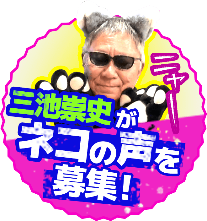 三池崇史がネコの声を募集！